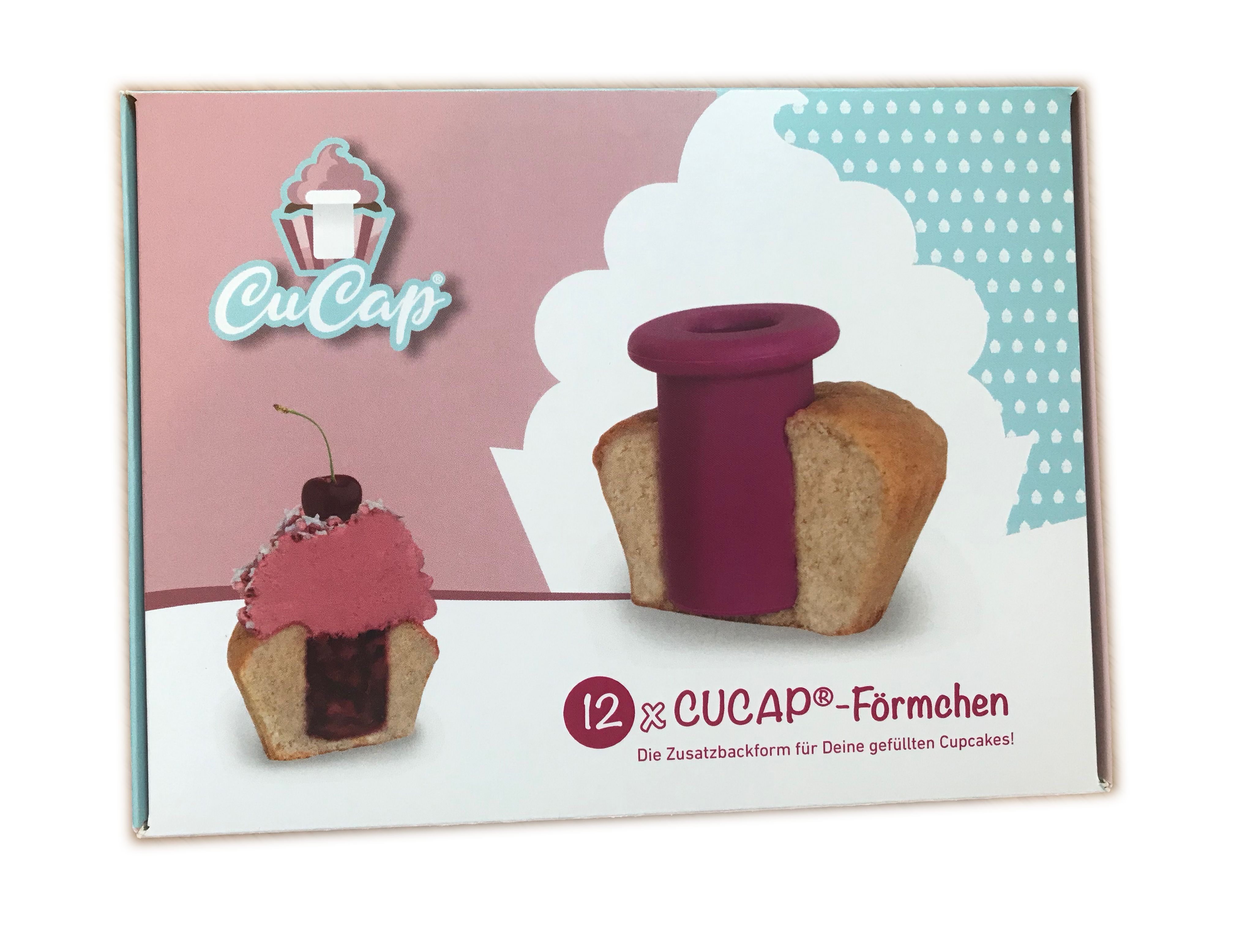 CUCAP® Silikon Backförmchen - 12 Stück für ein Muffinblech